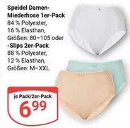 Damen-Miederhose 1er-Pack / Slips 2er-Pack