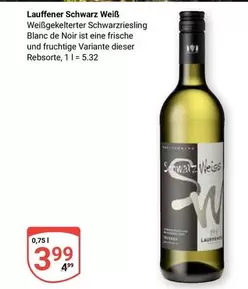 Weiss - Lauffener Schwarz Weiß