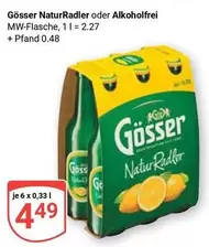 NaturRadler oder Alkoholfrei MW-Flasche