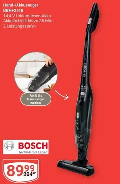 Bosch - Hand-/Akkusauger BBHF214B