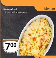 Nudelauflauf mit Lachs-Sahnesauce