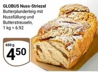 Nuss-Striezel Butterplunderteig mit Nussfüllung und Butterstreuseln