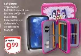 Schülertetui Tripledecker