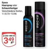 Haarspray oder Schaumfestiger