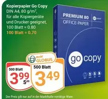 Kopierpapier Go Copy DIN A4, 80 g/m
100 Blatt