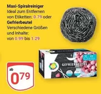 Ideal - Maxi-Spiralreiniger oder Gefrierbeutel