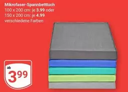 Mikrofaser-Spannbettuch