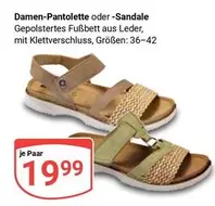 Damen-Pantolette oder -Sandale