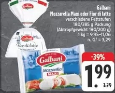 Mozzarella Maxi Oder Fior Di Latte Versachiedene Fettstuten