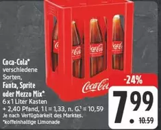 Coca Cola - Verschiedene Sorten, Fanta, Sprite Oder