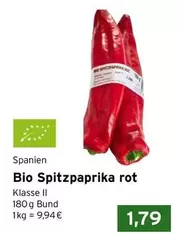 Bio -  Spitzpaprika rot