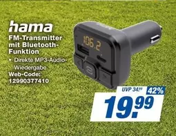 Hama - FM-Transmitter mit Bluetooth-Funktion