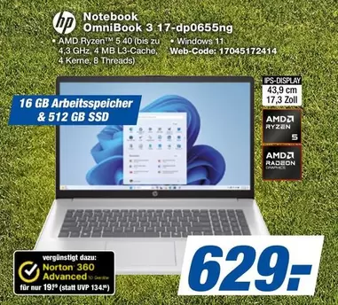 Hp - OmniBook 3 17-dp0655ng