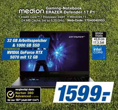 Medion - ERAZER Defender 17 P1