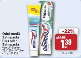 Zahn pasta Plus oder Zahn pasta