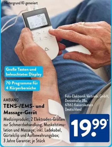 TENS-/EMS- und Massage-Gerät