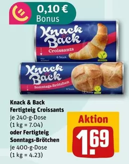 Fertigteig Croissants oder Fertigteig Sonntags-Brötchen