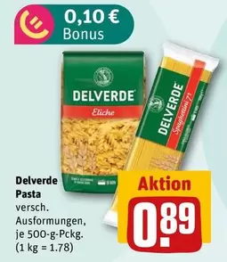 Pasta versch. Ausformungen