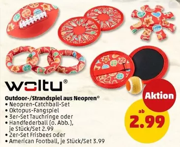 Outdoor-/Strandspiel aus Neopren