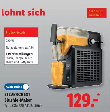Slushie-Maker Typ "SSM 220 A1"