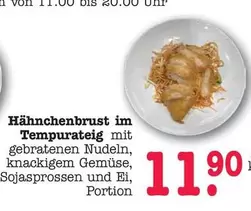 Hähnchenbrust im Tempurateig