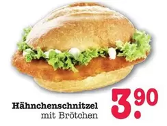 Hähnchenschnitzel mit Brötchen