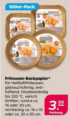 Friteusen-Backpapier