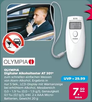 Digitaler Alkoholtester AT 301