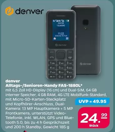 Alltags-/Senioren-Handy FAS-1880L