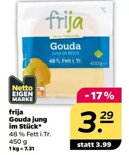 Gouda jung im Stück