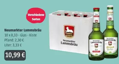 Neumarkter Lammsbräu 10 x 0,33 - Glas - Kiste