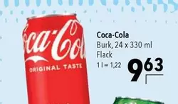 Coca Cola - Burk, 24 x 330 ml Flack