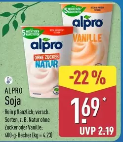 Soja Natur ohne Zucker oder Vanille