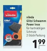 Vileda - Glitz Schwamm Power Inox