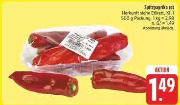 Spitzpaprika rot