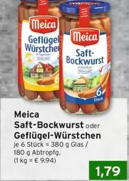 Stock - Saft-Bockwurst oder Geflügel-Würstchen