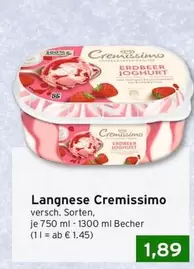 Cremissimo Erdbeer Joghurt