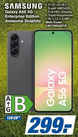 Samsung - Galaxy A56 5G Enterprise Edition Awesome Graphite