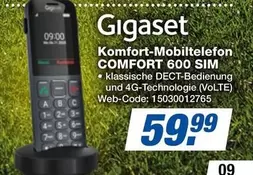 Gigaset - Komfort-Mobiltelefon COMFORT 600 SIM