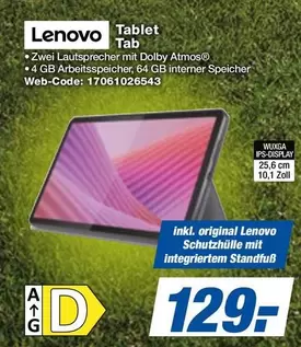 Lenovo - Tablet Tab
