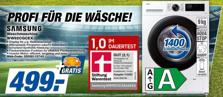 Samsung - Waschmaschine WW92CGOCEX