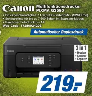 Canon - Multifunktionsdrucker PIXMA G3590