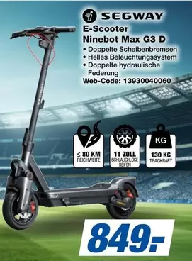 E-Scooter Ninebot Max G3 D