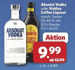 Absolut - Vodka oder Coffee Liqueur