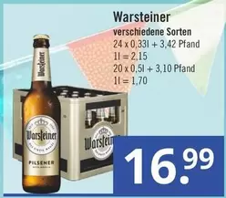 Warsteiner - verschiedene Sorten