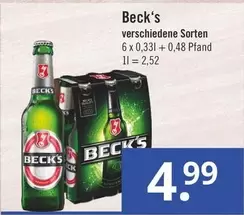 Becks - verschiedene Sorten