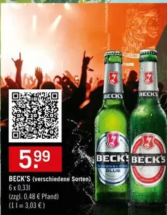 Becks - BECK'S (verschiedene Sorten)