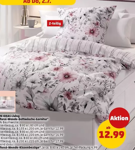 Renforcé-Wende-Bettwäsche-Garnitur