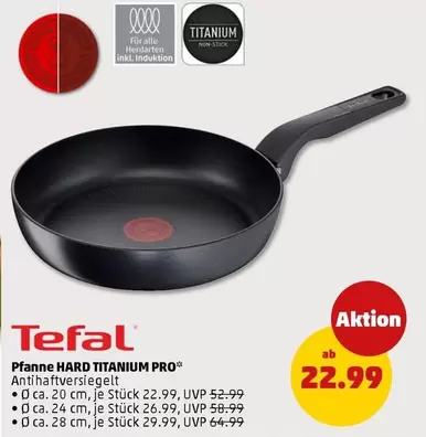 Tefal - Pfanne HARD TITANIUM PRO
Antihaftversiegelt