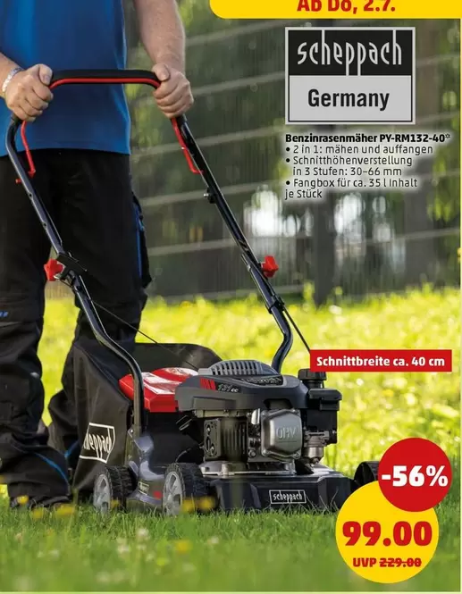 Benzinrasenmäher PY-RM132-48